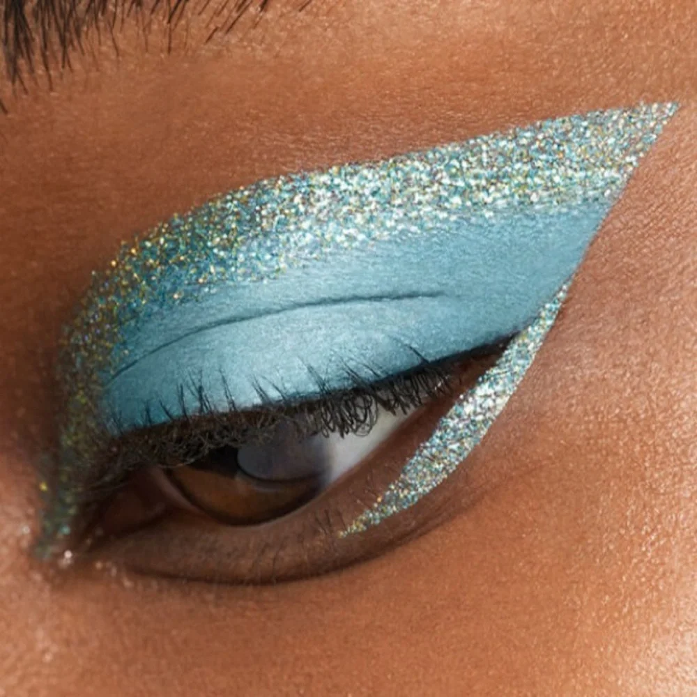 Stila Double Dip Liquid Eyeshadow Duo Beach Wave Teal Blue Sparkle New in Box